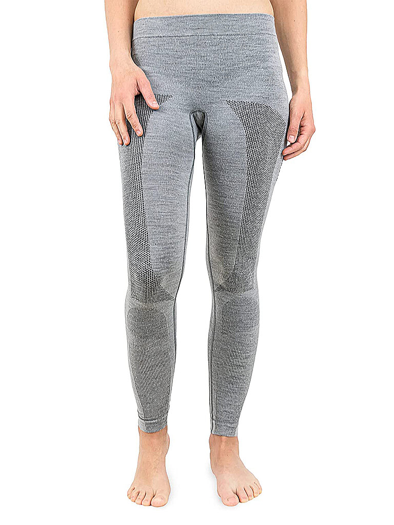MERINO & MORE Damen Funktionsunterhose lang grau | L